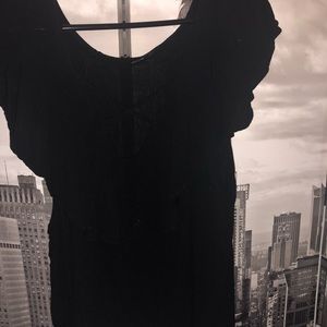 Black crisscross blouse